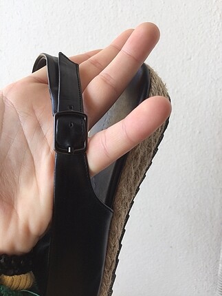 39 Beden siyah Renk Sandalet