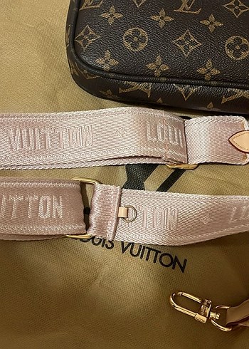 Louis Vuitton Kahverengi Deri Kadın Çapraz Çanta - Görsel 6