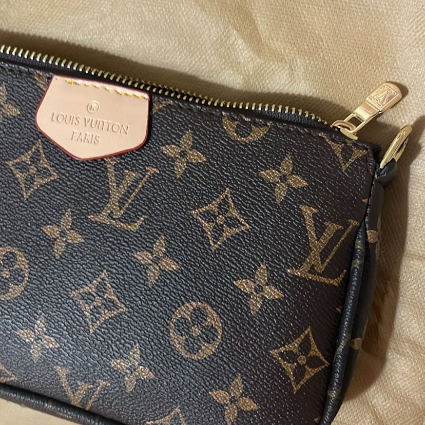 Louis Vuitton Kahverengi Deri Kadın Çapraz Çanta - Görsel 2