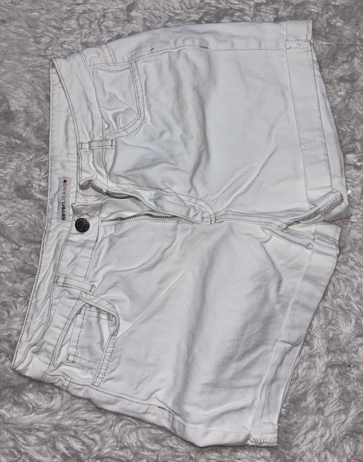 Koton beyaz kot sort - Görsel 2