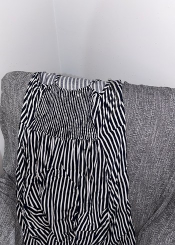 Defacto cizgili elbise - Görsel 2