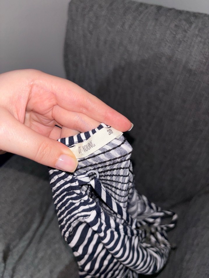 Defacto cizgili elbise - Görsel 3