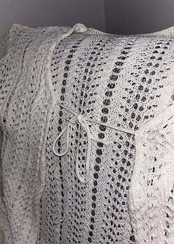 Onu baglamali orgu yelek - Görsel 3