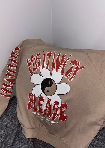 Lekeli trendyol sweatshirt - Görsel 3