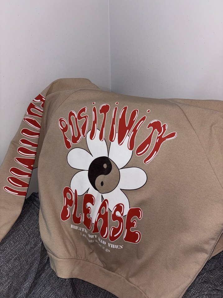 Lekeli trendyol sweatshirt - Görsel 3