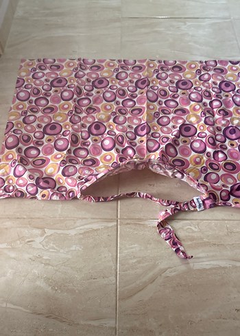 Renkli Pembe desenli emzirme önlüğü - Görsel 2