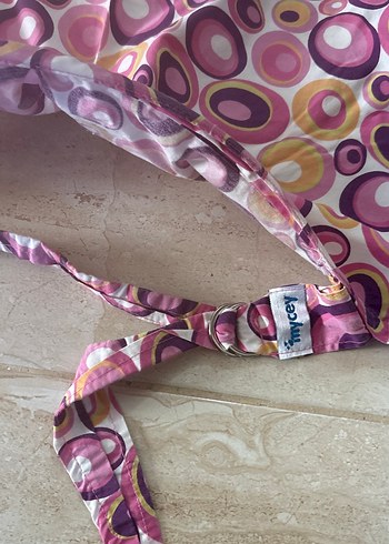 Renkli Pembe desenli emzirme önlüğü - Görsel 3