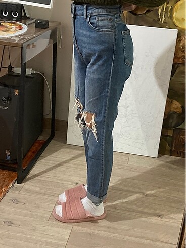 Addax addax yırtık jean