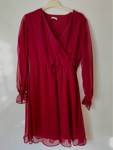 Bordo elbise