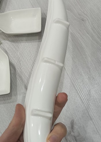 Beyaz kahvaltı seti 7 parça porselen - Görsel 4