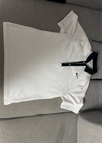 Nike Beyaz Erkek Polo Tisort Siyah Yaka