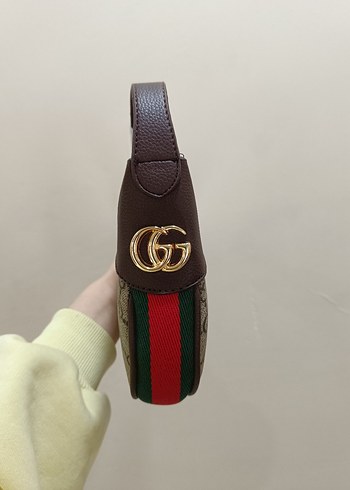 Kahverengi Deri Tokalı Kadın Çanta - Görsel 4