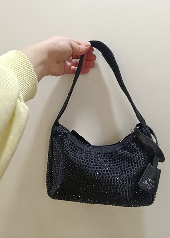 Siyah Parlak Payetli Kadın El Çantası - Görsel 3