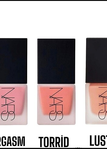 NARS SİVİ ALLİK ÇEŞİTLERİ