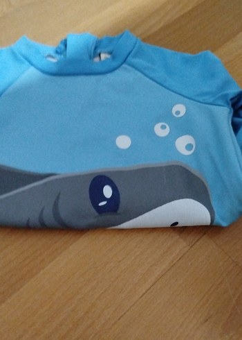 Erkek Çocuk Köpekbalığı Desenli Mavi Mayo Takımı - Görsel 3