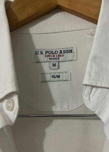 m Beden Erkek Beyaz Pamuklu Uzun Kollu Gömlek