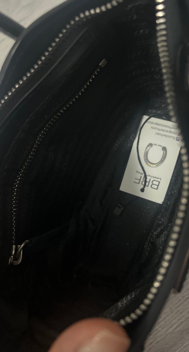 Prada Siyah Deri Kadın El Çantası - Görsel 5