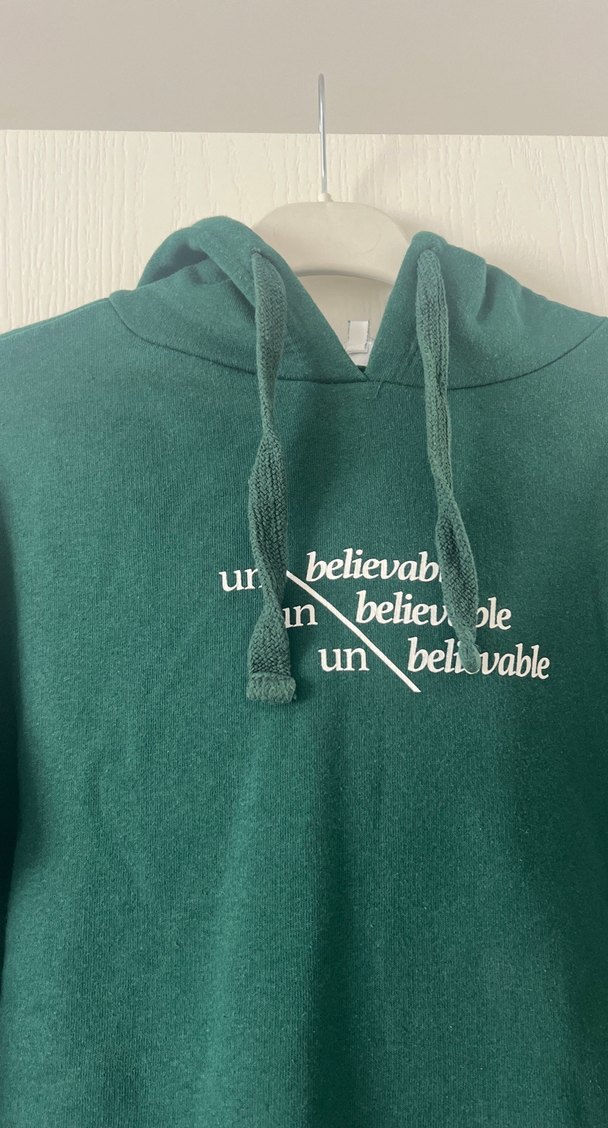 Yeşil Kapüşonlu Kadın Sweatshirt - Görsel 2