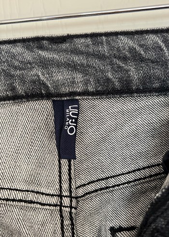 Gri Normal Boy Kadın Denim Jean - Görsel 2