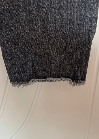 Gri Normal Boy Kadın Denim Jean - Görsel 5