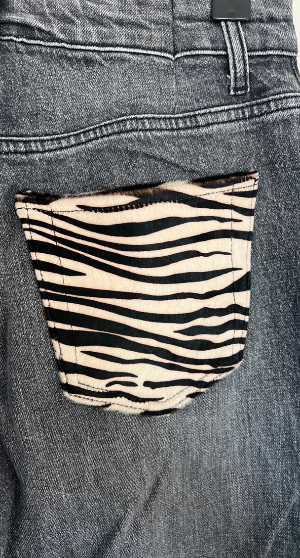 Gri Normal Boy Kadın Denim Jean - Görsel 4