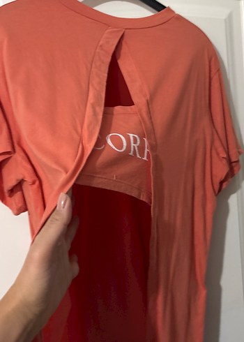 Baskılı salaş Tişörtü, arkası kalın bant açık
Kısa Kollu - Görsel 4