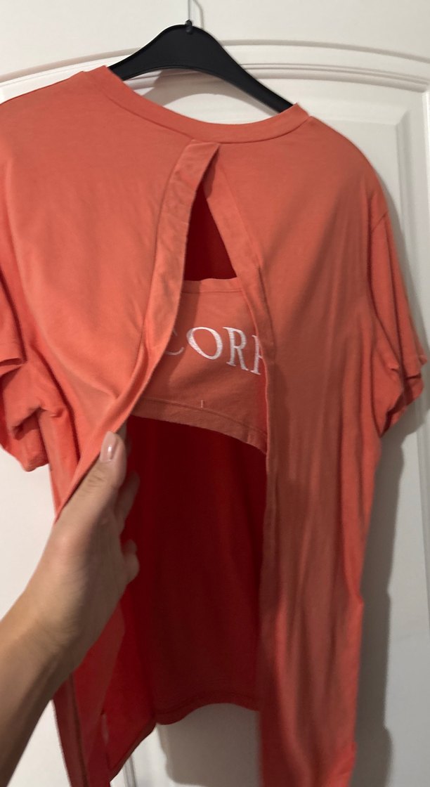 Baskılı salaş Tişörtü, arkası kalın bant açık
Kısa Kollu - Görsel 4