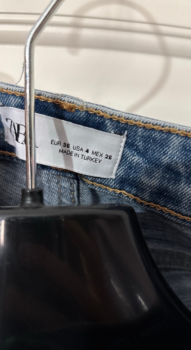 Kadın Mavi Dar Kesim Midi Boy Kot Pantolon - Görsel 2