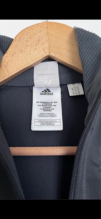 s Beden gri Renk Adidas hırka