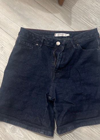 Tommy Hilfiger Tommy Hilfiger Kadın Lacivert Denim Şort