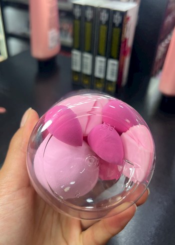 Beden Renk Renkli Pembe Makyaj Süngeri Seti