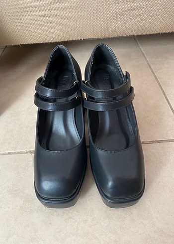 Grunge Mary Jane topuklu ayakkabı - Görsel 3