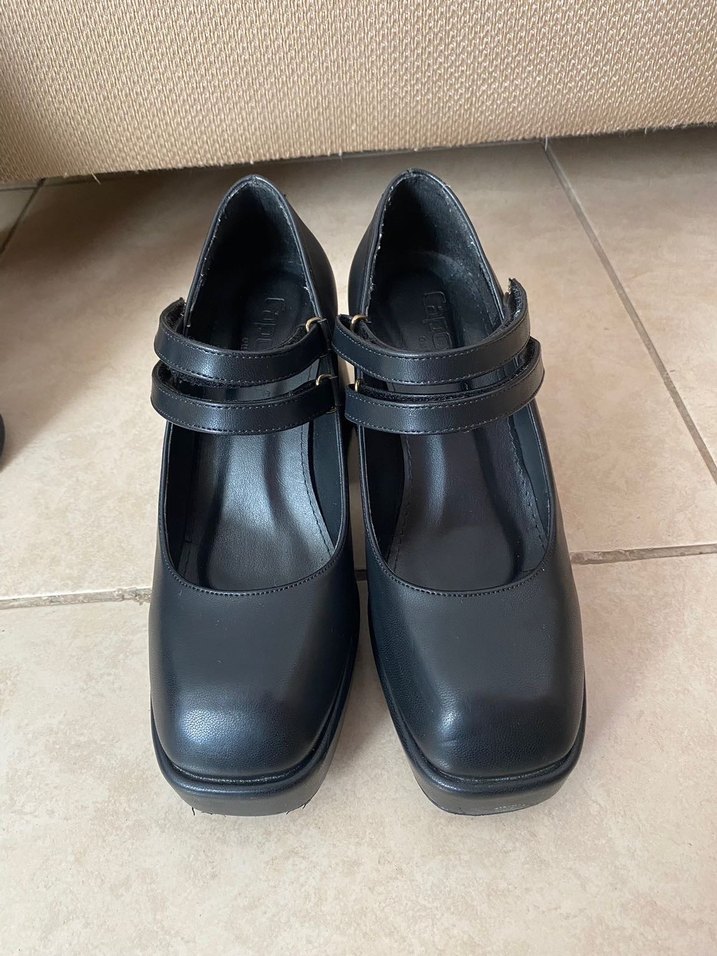 Grunge Mary Jane topuklu ayakkabı - Görsel 3