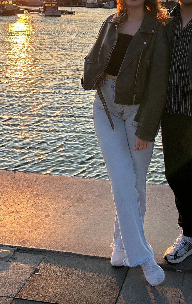 zara açık mavi jean - Görsel 2