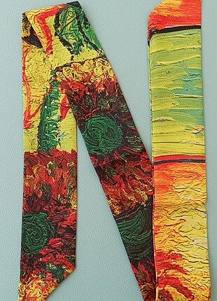 Diğer Van Gogh Ayçiçeği tablolu fular