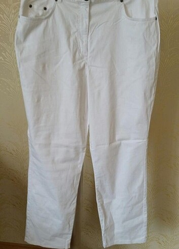 46 Beden beyaz Renk Kot pantolon 