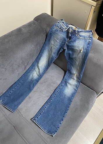 26 Beden mavi Renk Düşük bel