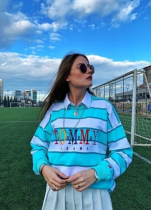 Tommy Vintage Geniş kesim unisex sweatshirt ????