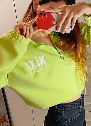 Fermuar detaylı Nike sweatshirt
