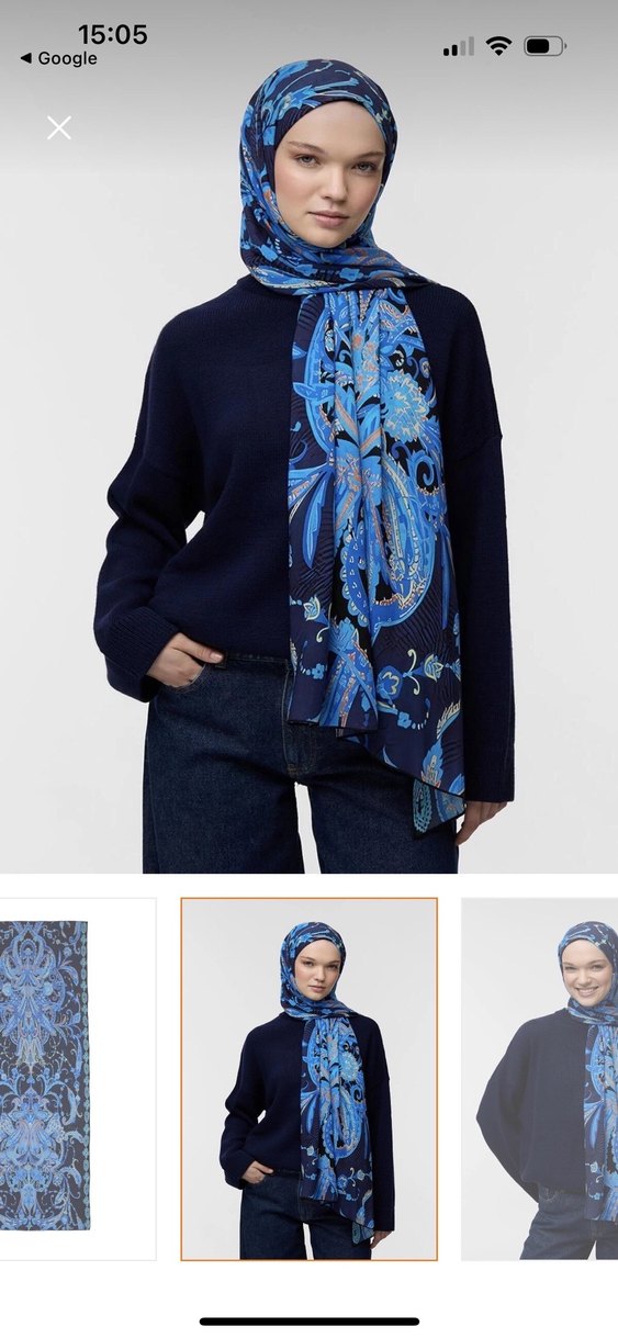 Qef pamuklu şal - Görsel 3