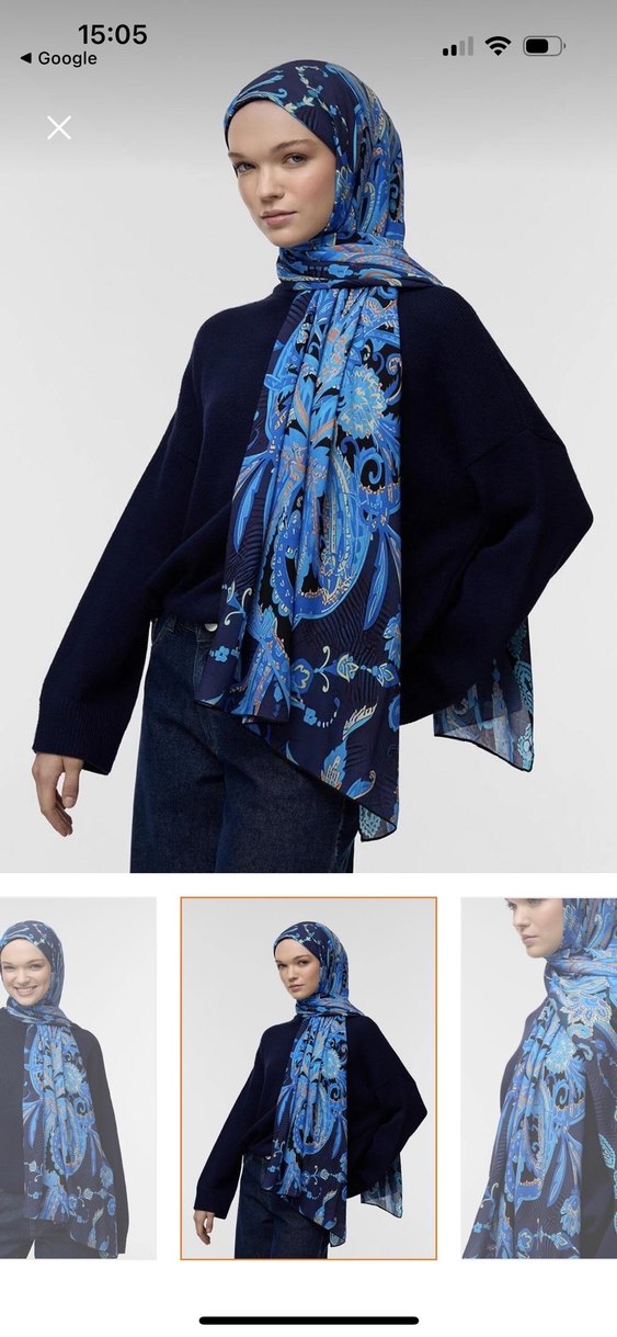 Qef pamuklu şal - Görsel 2