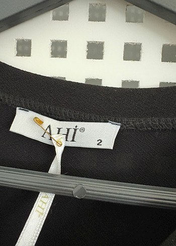 Uzun Kollu Siyah Gri Baskılı Kadın Tunik - Görsel 3