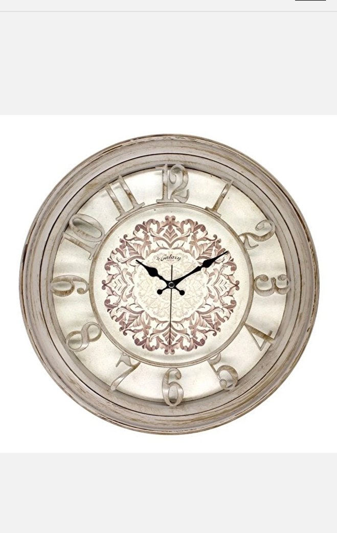 Gri Dekoratif Duvar Saati - Görsel 3