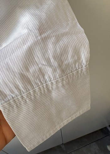 Mango Çizgili Pamuklu Kadın Gömlek - Görsel 4