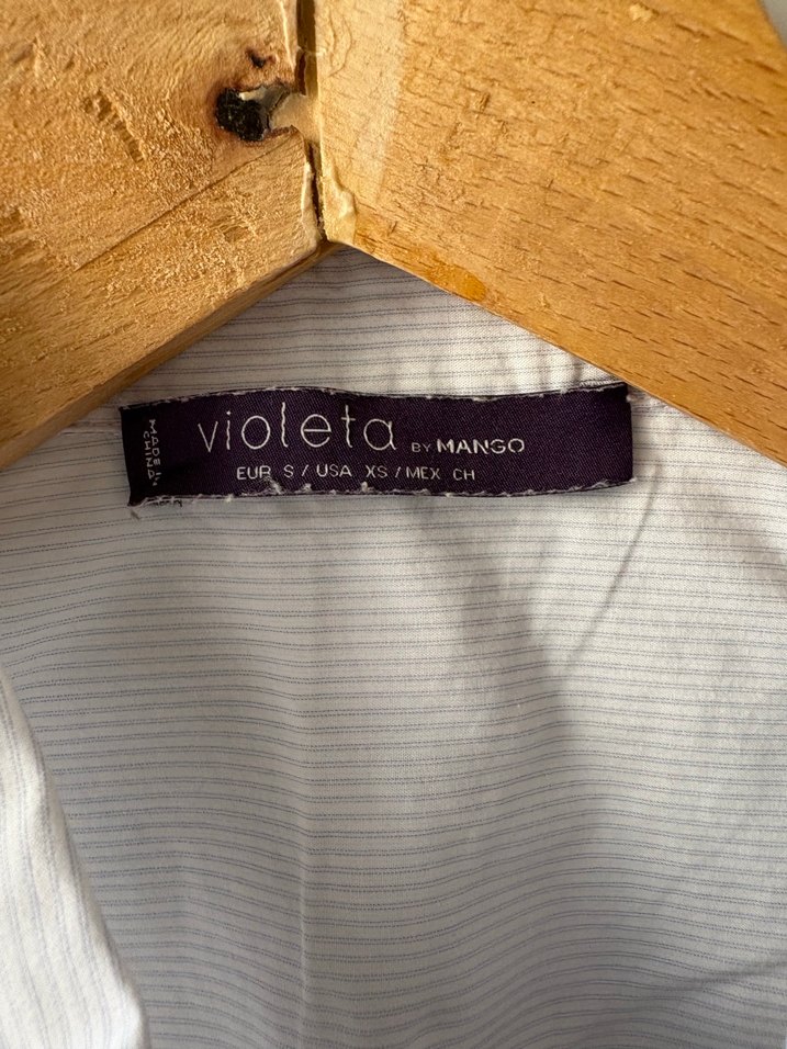 Mango Çizgili Pamuklu Kadın Gömlek - Görsel 5