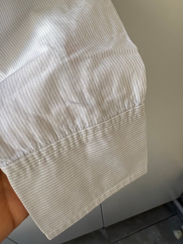 Mango Çizgili Pamuklu Kadın Gömlek - Görsel 4