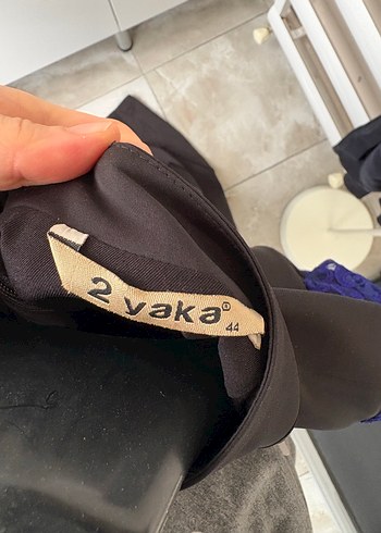 Kadın Mavi Dantelli Uzun Gotik Elbise - Görsel 6