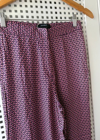 m Beden Bordo Düğmeli Bol Kesim Kadın Kumaş Pantolon