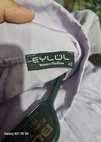 Uzun Kollu Lila Hamile Bluzu - Görsel 6