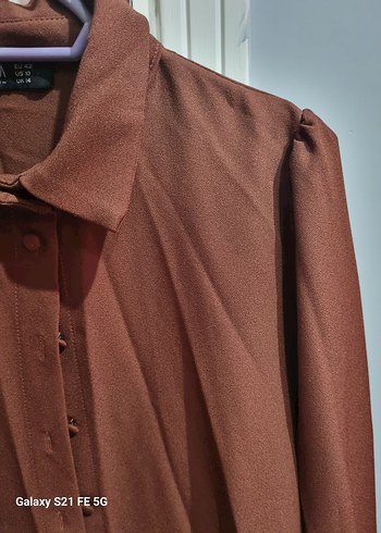 Düğmeli Kahverengi İkili Takım - Görsel 5